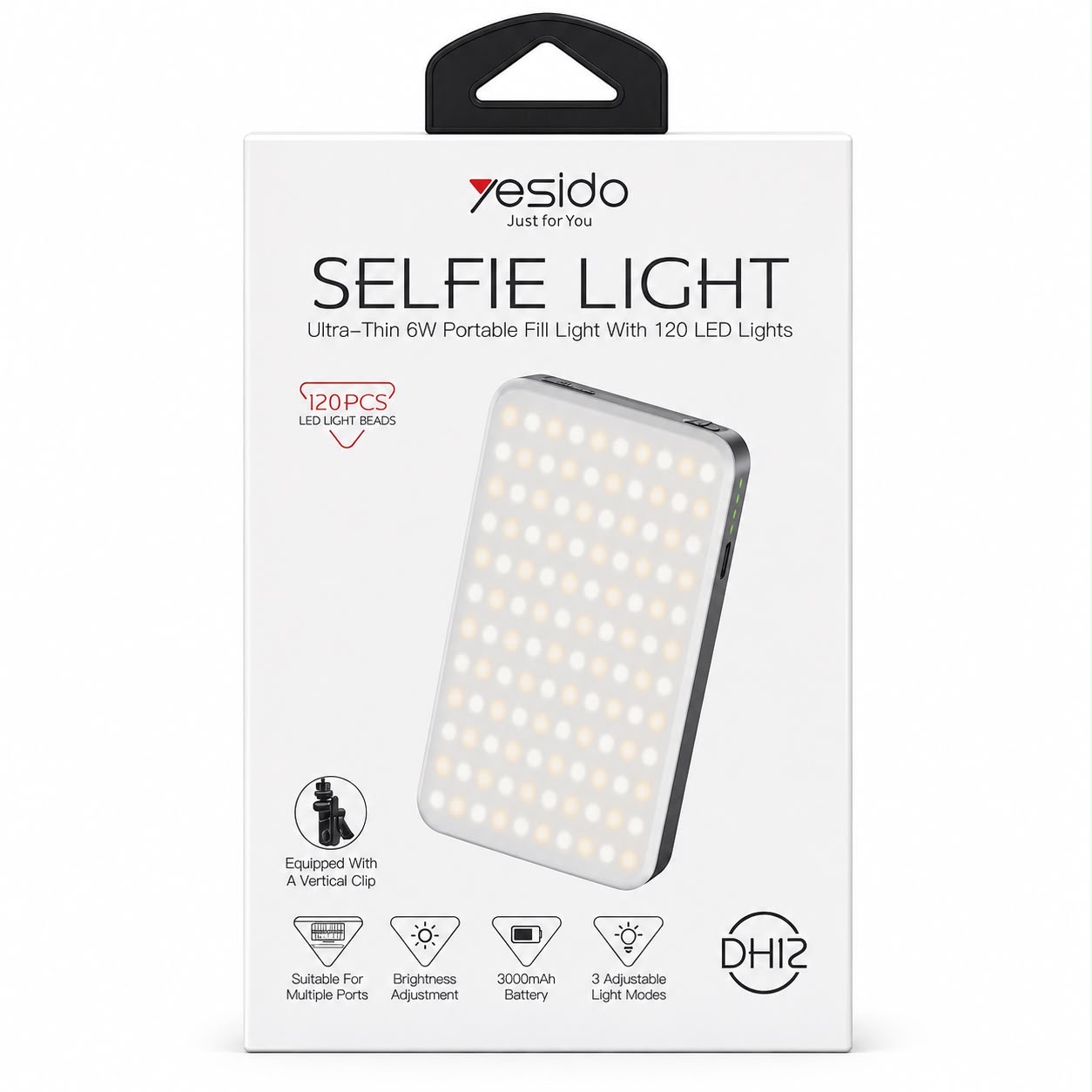 Yesido אביזר צילום Ultra-thin portable pocket fill light (DH12)