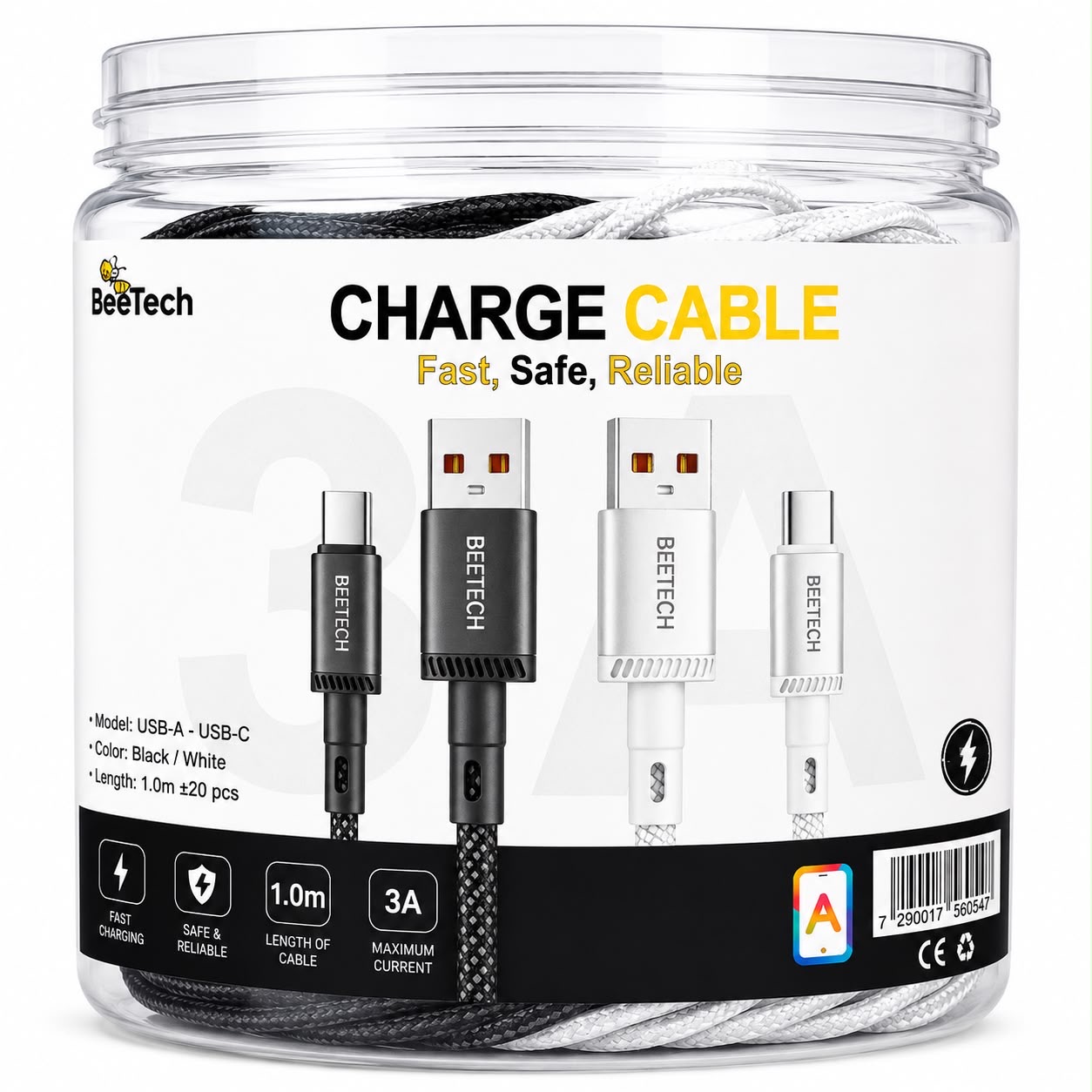  כבל USB ל-Type-C