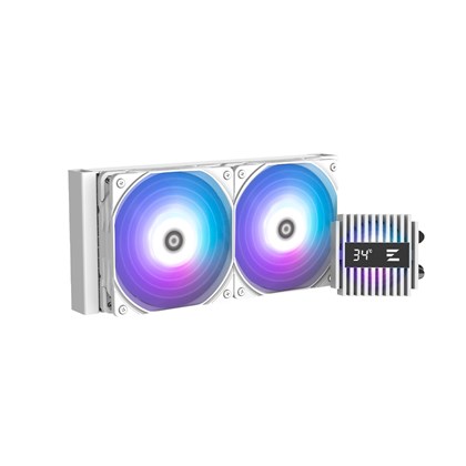 Zalman ZALMAN ALPHA 2 A24 White LIQUID COOLER 240 MM Live CPU Temperature Display/READY for Intel 14th Gen&AM5 1700,1200,115X,
