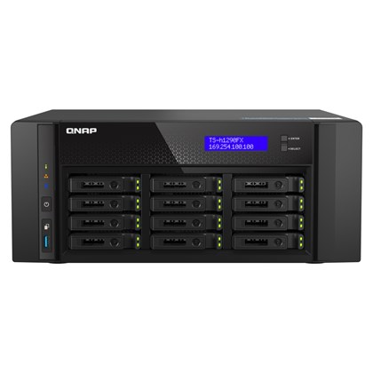 QNAP QNAP NAS 12-BAY U.2\3 NVME All flash ZFS 25GbE networked storage (NAS)