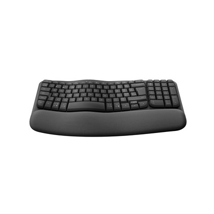Logitech Logitech Wave Keys Ergonomic Wireless Keyboard Grafite |keyboard