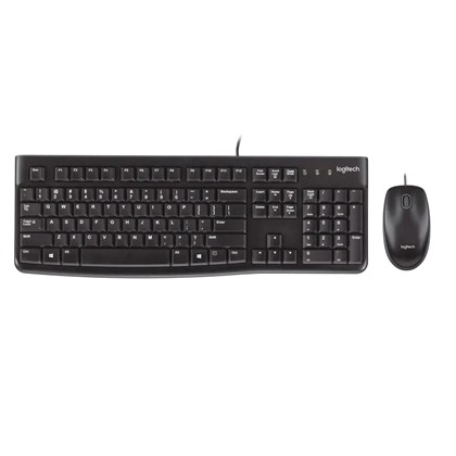 Logitech Logitech USB MK120 Keyboard+Mouse Hebrew Wired Spill-resistant design keyboard+mouse |USB