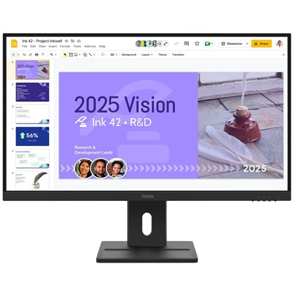Lenovo Lenovo 27 ThinkVision IPS E27Q-40 QHD Tilt, Swivel, Pivot, Height Adjust, Speakers 27 in