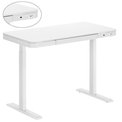 Lumi White 120x60 Smart Adjustable LUMI Electric Table