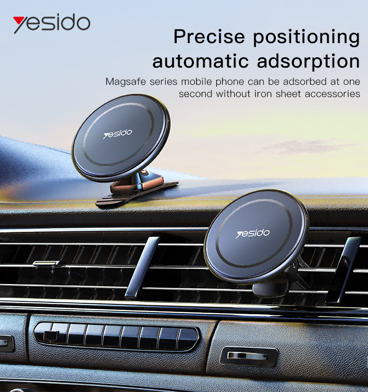 Yesido מעמד לרכב Attach magnetic suction bracket (C126)