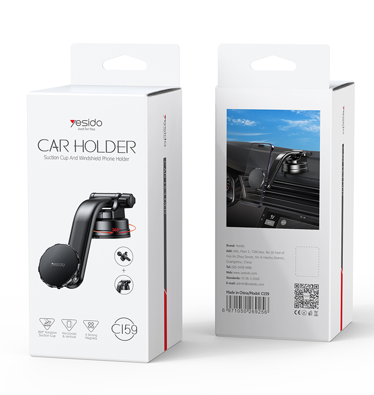 Yesido מעמד לרכב Magetic Phone Holder (sets) (C159)