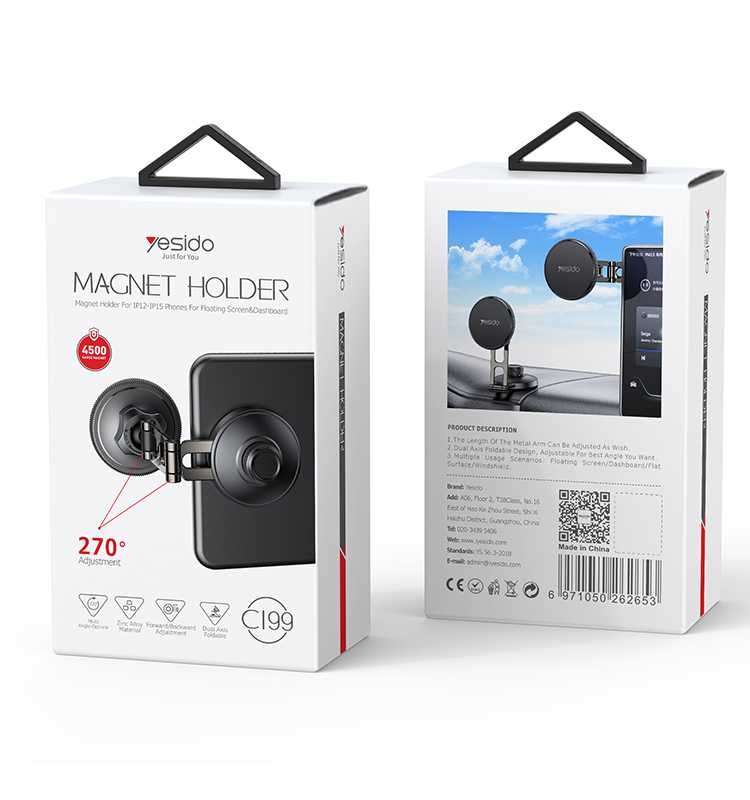 Yesido מעמד לרכב Magsafe Magnetic Phone Holder (C199)