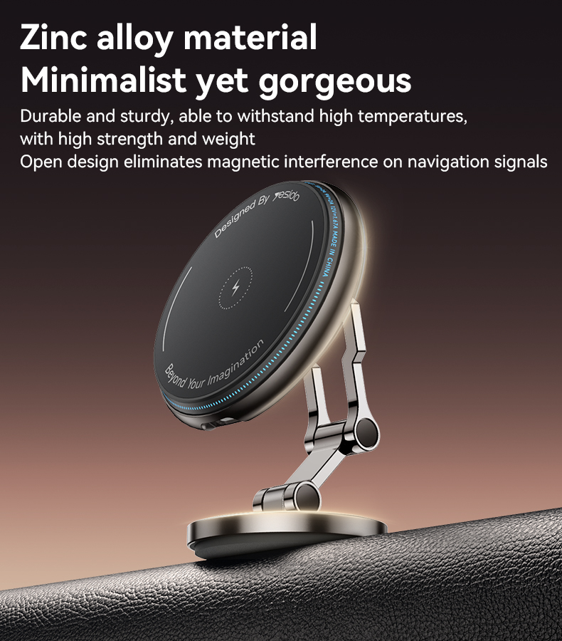 Yesido מעמד לרכב 15W wireless charger car holder (C306)