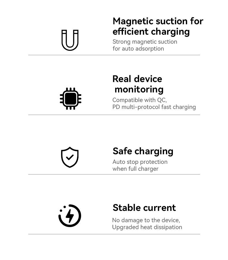 Yesido מטען אלחוטי Digital display magnetic wireless charger (DS28)