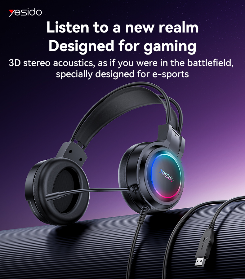 Yesido אוזניות גיימינג Gaming Headset (EK05)