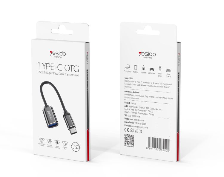 Yesido מתאם OTG TYPE-C OTG (GS01)
