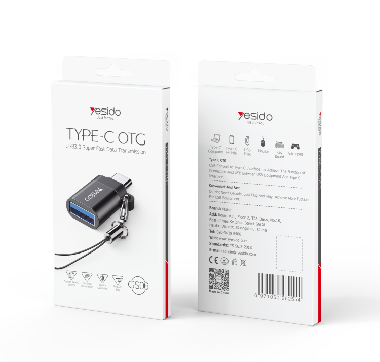 Yesido מתאם OTG TYPE-C OTG (GS06)