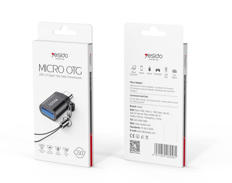 Yesido מתאם OTG MICRO OTG (GS07)