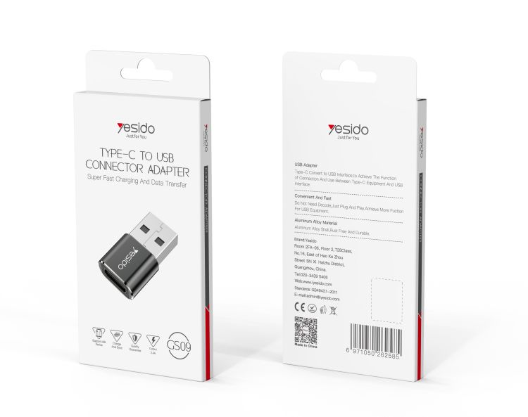 Yesido מתאם OTG TYPE-C TO USB (GS09)