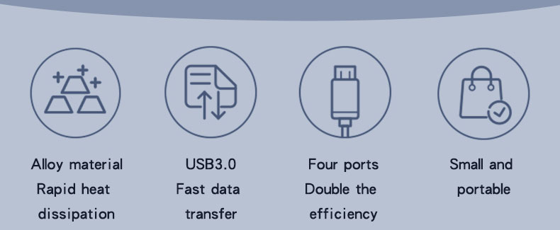Yesido מפצל USB 4 IN 1 hub adapter (HB17)