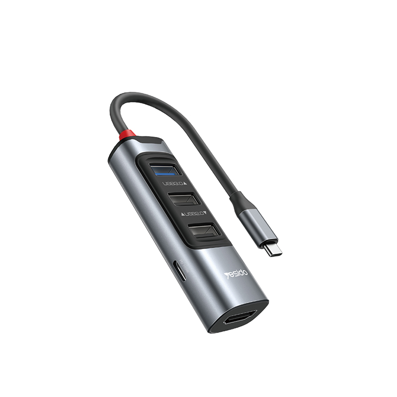 Yesido מפצל USB 5 in 1 Type-C Hub (HB22)
