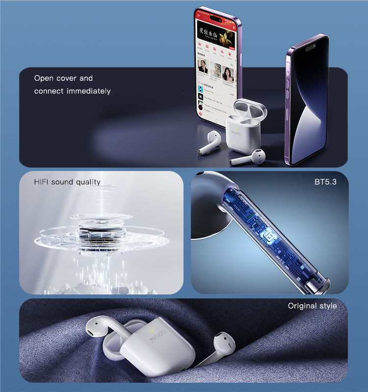 Yesido אוזניות בלוטות Reduced Version TWS  Earphone (JB20)
