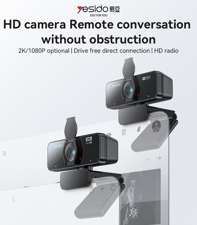 Yesido אביזר Lifestyle 2MP USB Webcam (KM13)