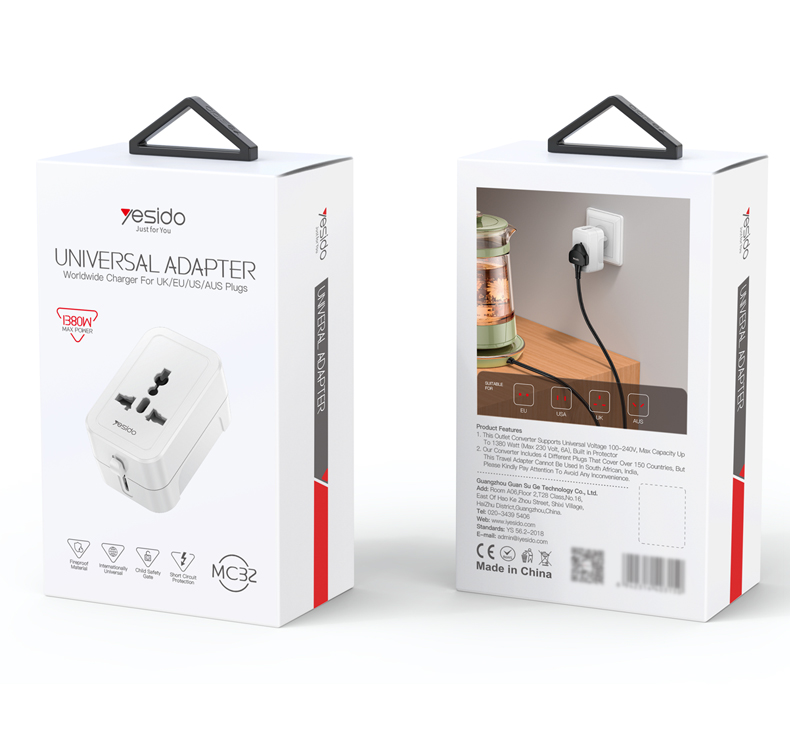Yesido מטען לבית Universal charger (MC32)