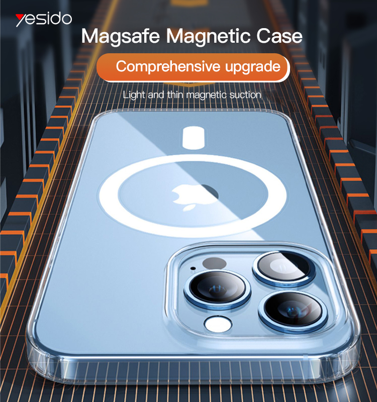 Yesido כיסוי Magnetic Crystal Series Transparents MAGSAFE ANTI-BROKEN TPU+PC (PC03)