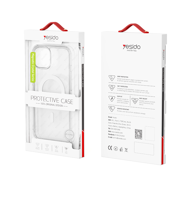 Yesido כיסוי Magnetic Crystal Series Transparents MAGSAFE ANTI-BROKEN TPU+PC (PC03)