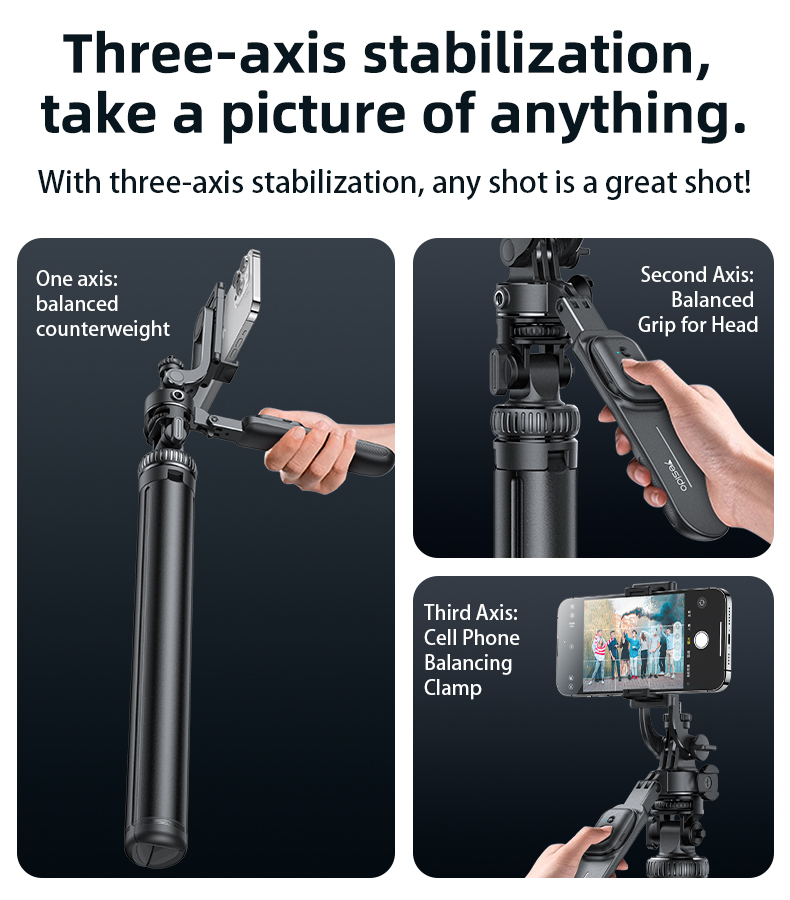 Yesido אביזר צילום Tripod Selfie Stick (SF17)