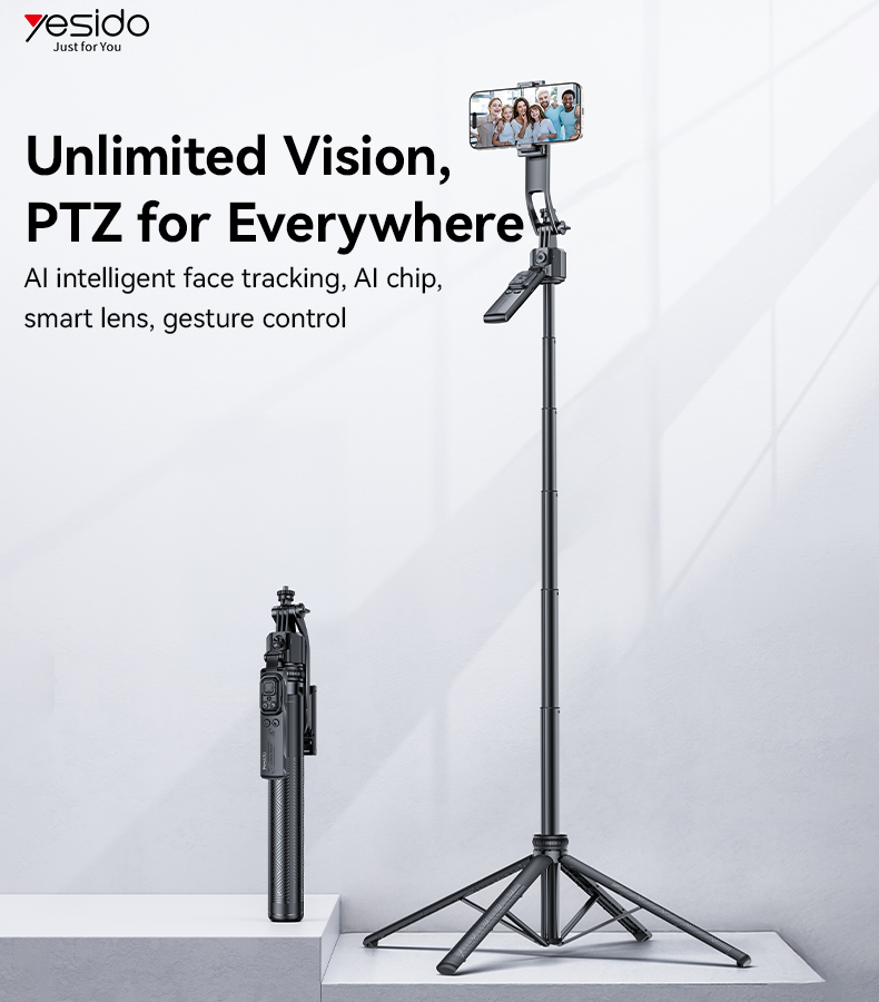 Yesido אביזר צילום Face tracking tripod selfie stick (SF23)
