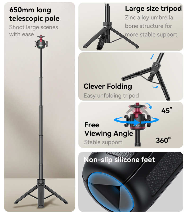 Yesido אביזר צילום Ball head telescopic tripod (SF26)