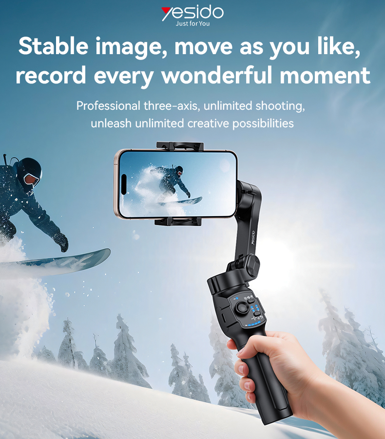 Yesido אביזר צילום Three-axis handheld shooting stabilizer (SF27)