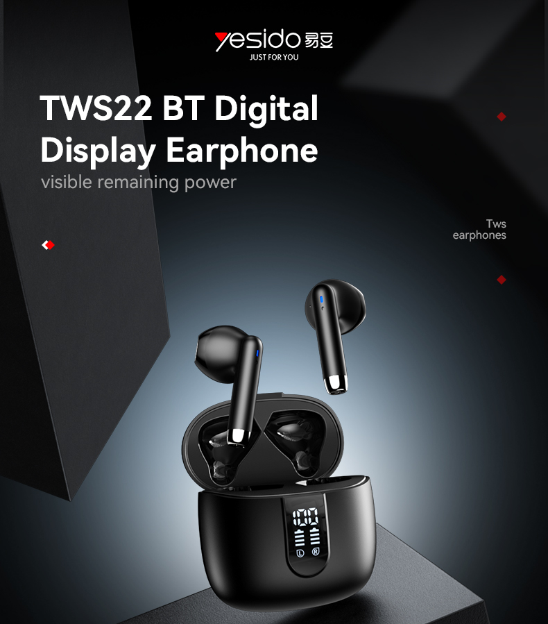 Yesido אוזניות בלוטות TWS Earphone (TWS22)