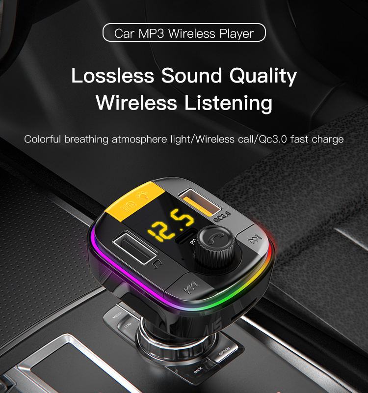 Yesido מטען לרכב FM Transmitter 
Car  Charger (Y45)