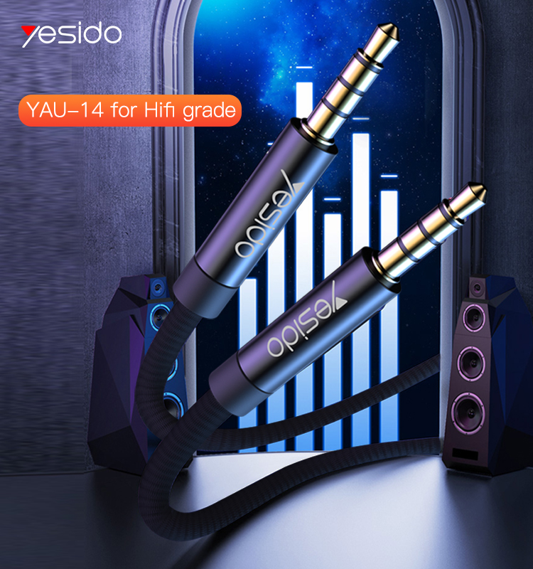 Yesido כבל AUX 3.5MM AUX 
Audio cable
2M (YAU15)