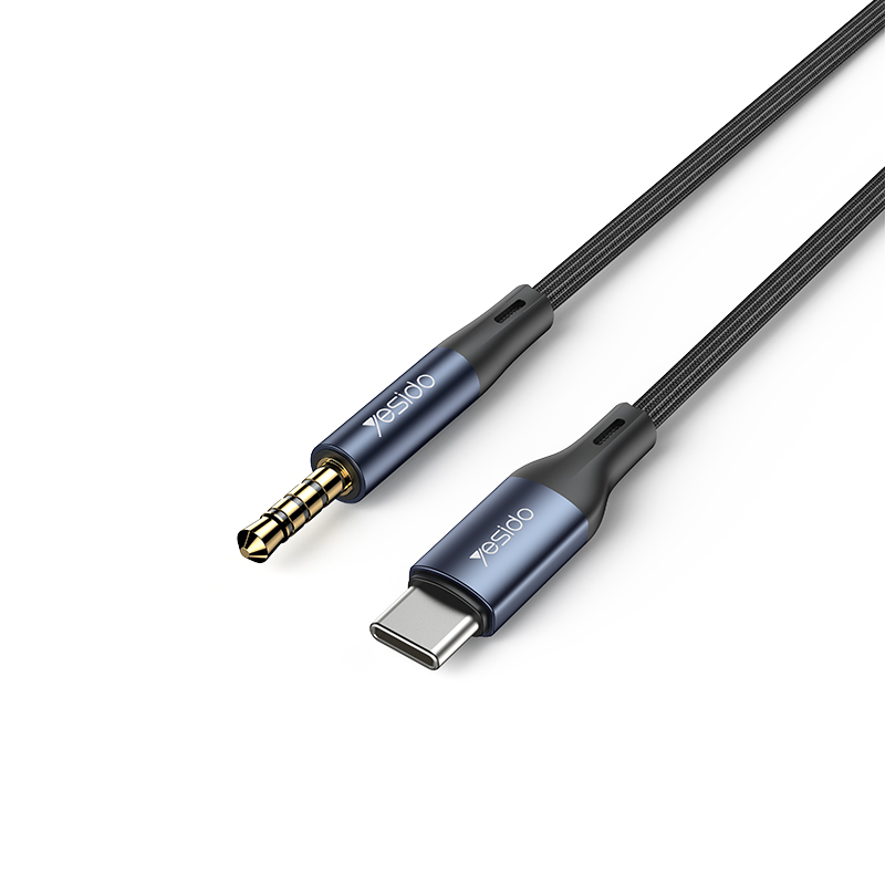 Yesido כבל AUX 3.5MM -TYPE-C audio  with calling (YAU42)