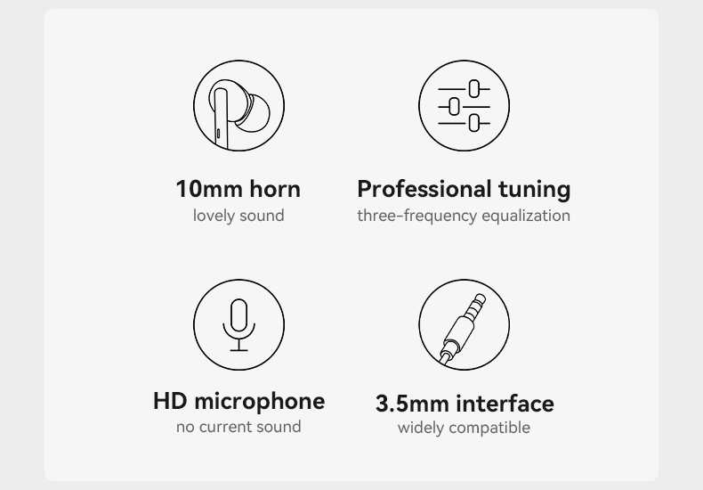 Yesido רמקול בלוטות 3.5mm plastic Earphone (YH46)