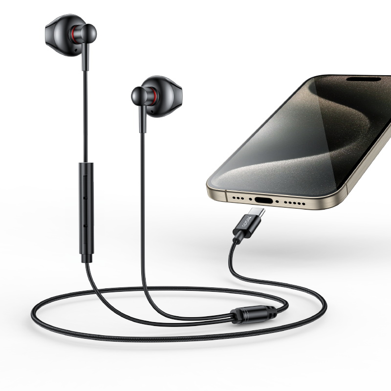 Yesido רמקול בלוטות Type-C Aluminum Alloy Earphone (YH49)