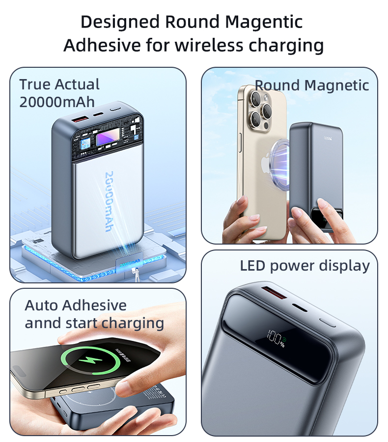 Yesido סוללת גיבוי 20000mAh Power Bank
35W Fast Charging (YP50)